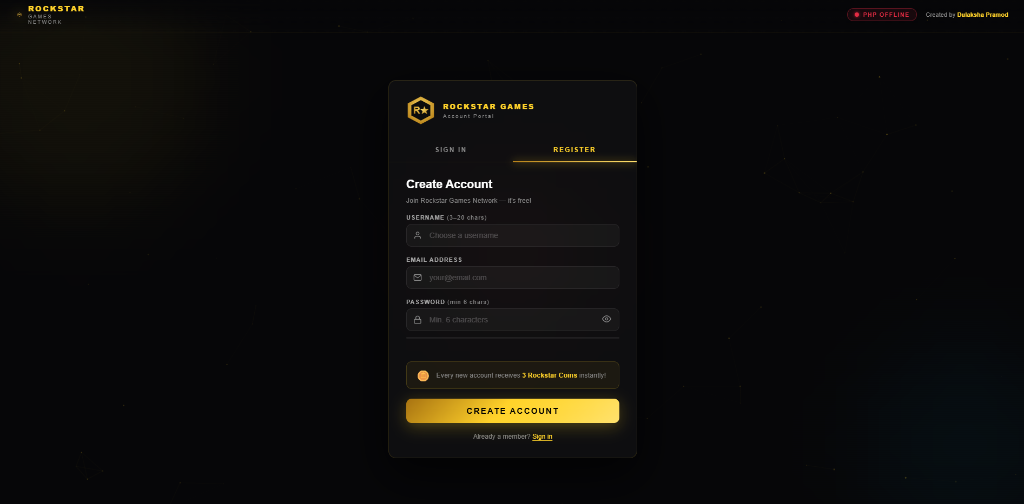 Rockstar Account Portal